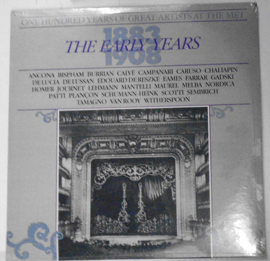 One Hundred Years Of Great Artists At The Met, Early Years -  2XLP, 1985, SEALED