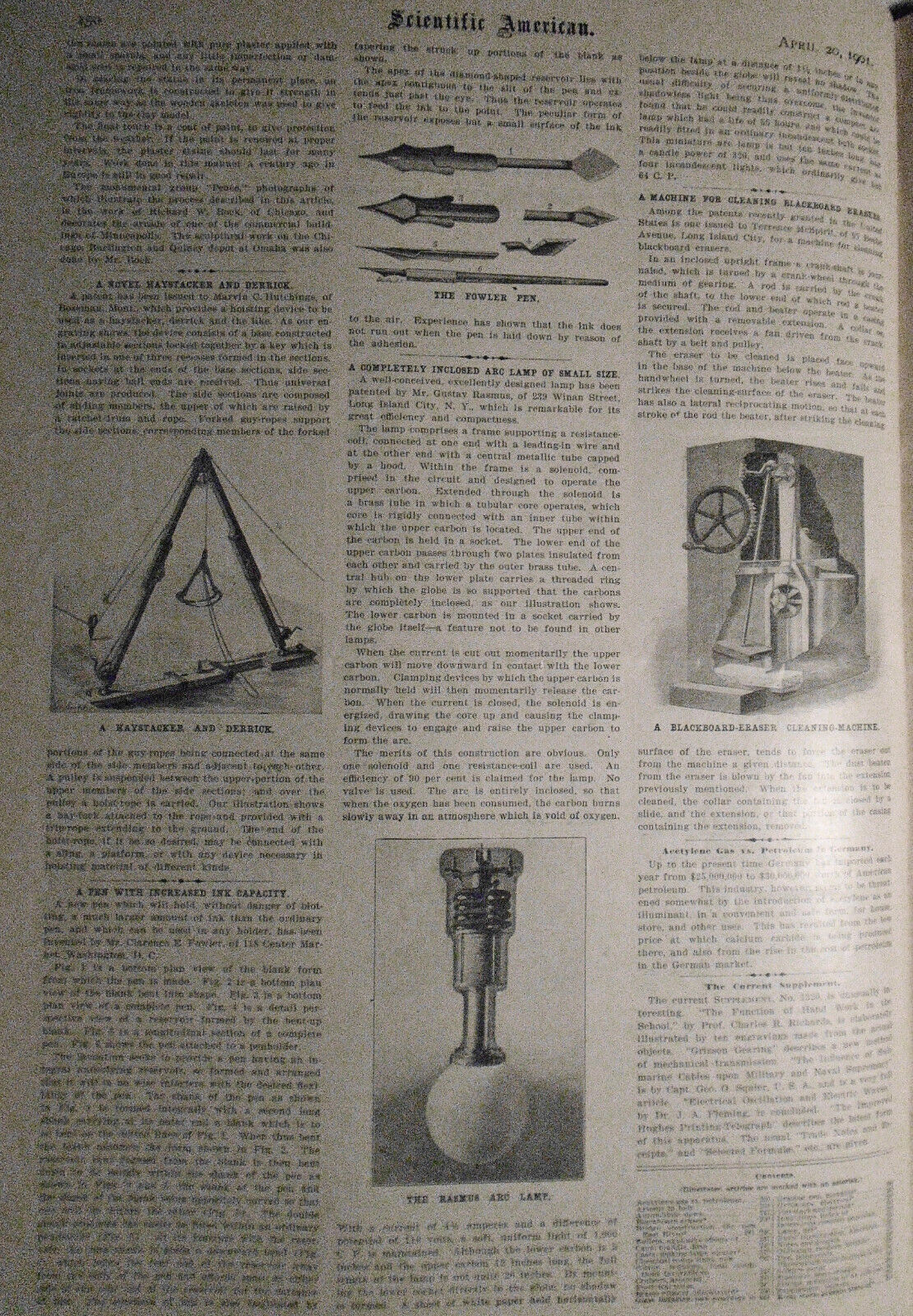 Scientific American, April 20, 1901. Complete Original Issue.