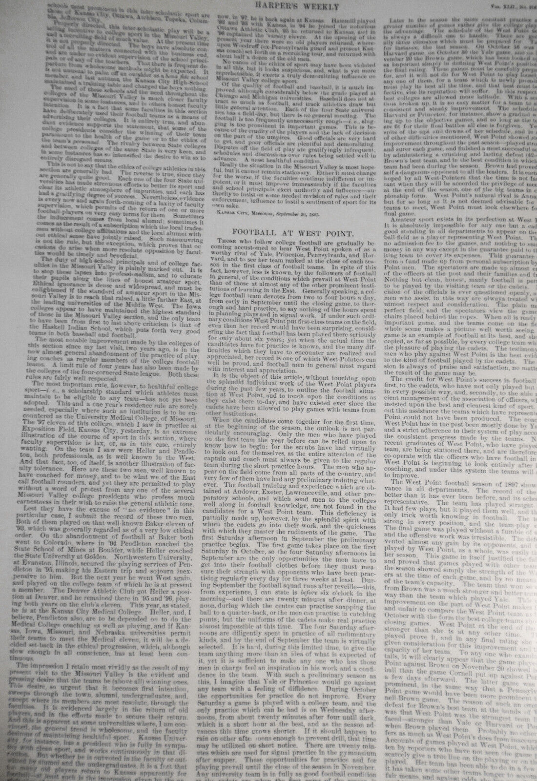 Harper's Weekly  January 1, 1898 -  Original - Frost: Ruffed-Grouse Shooting etc