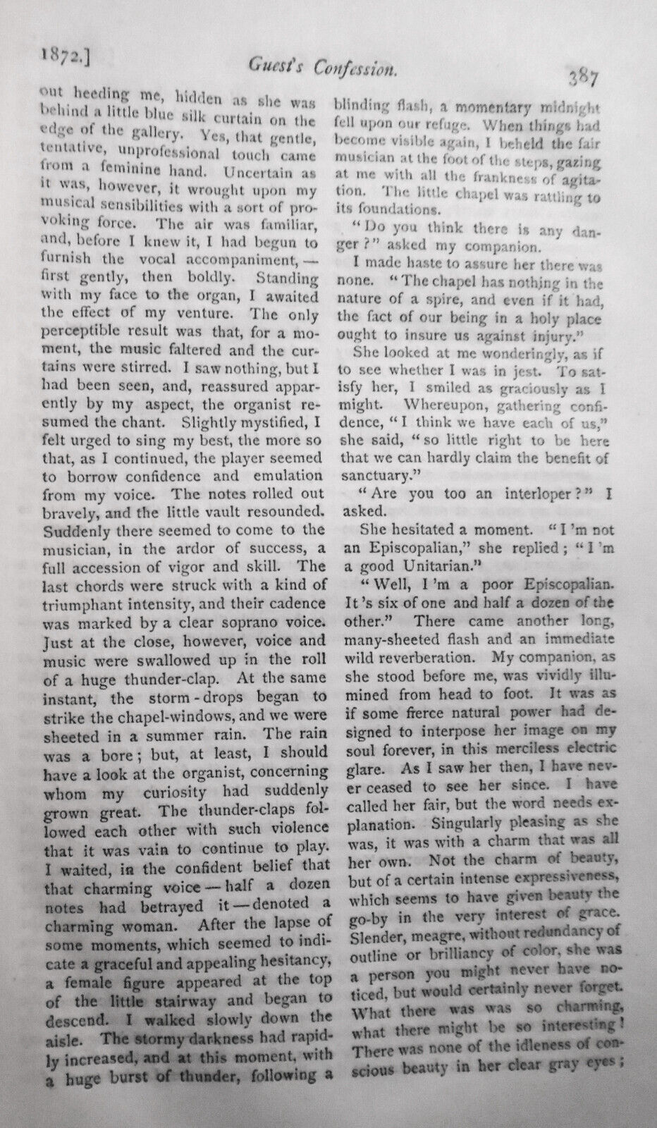 2 issues, Atlantic Monthly 1872 (Oct & Nov) with Henry James: Guest's Confession