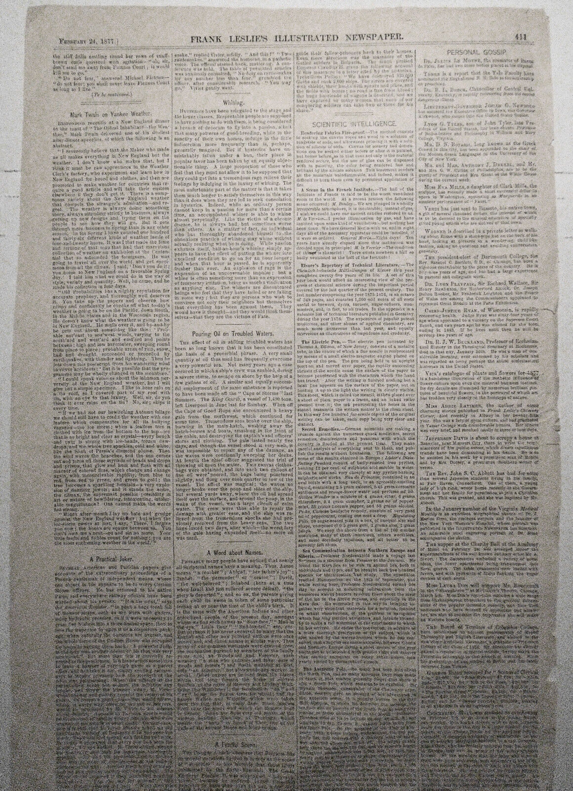 Washington, D.C. - Character Scenes Of The Electoral Commission In Session, 1877