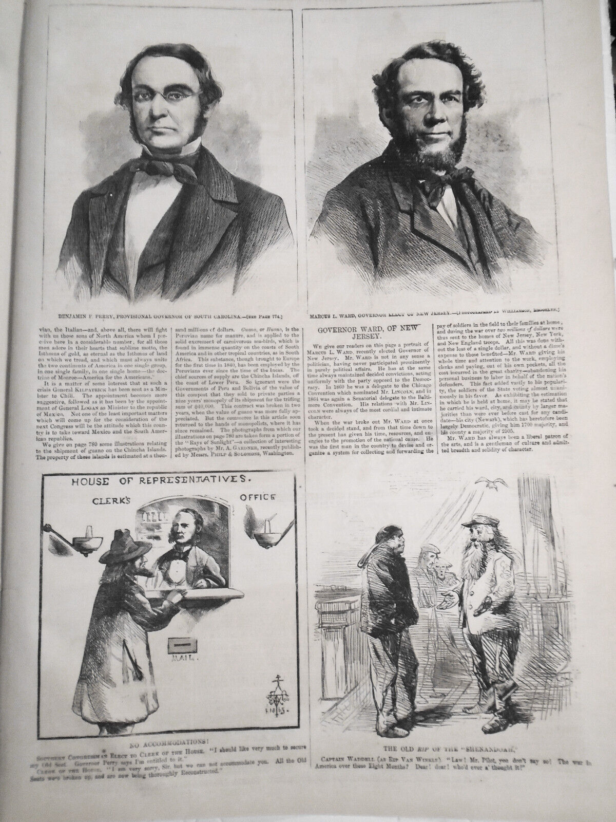 Original Harper's Weekly December 9, 1865 - Complete issue [Post Civil War]