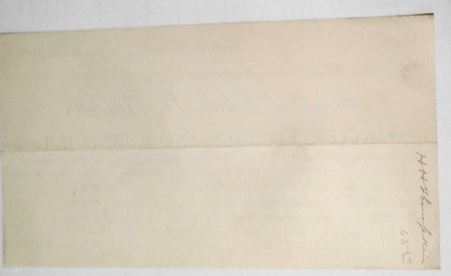 1889 Billhead receipt,  Chas. W. Babcock, Hatter, Furrier...  Leadville Colorado