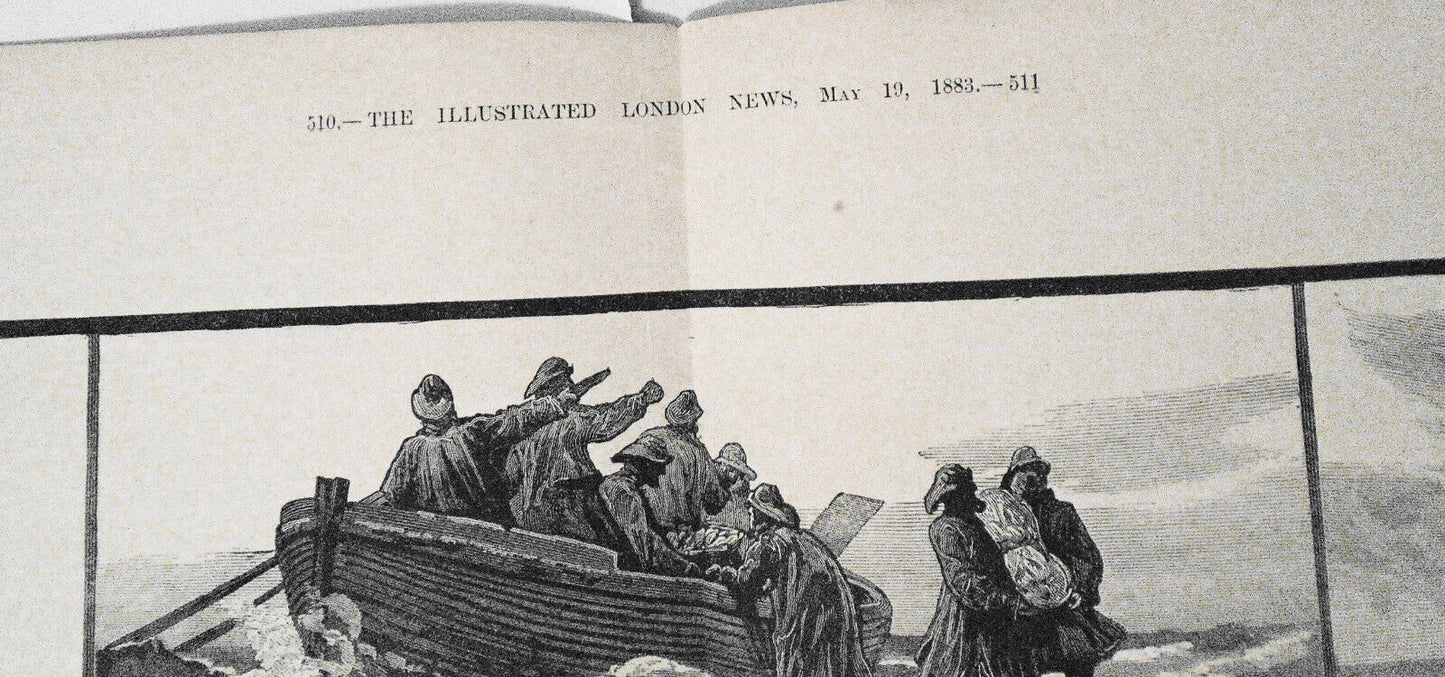 1883  Fishing Industries: Yarmouth Herring/ Int'l Exhibition -many prints & plan