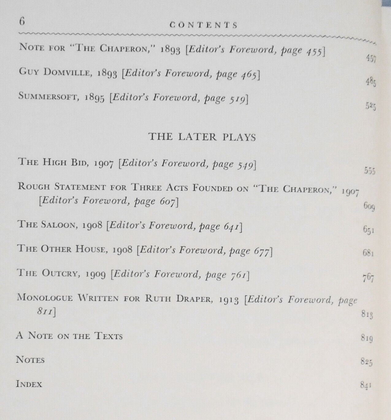 The Complete Plays of Henry James, edited by Leon Edel. First Edition, 1949.