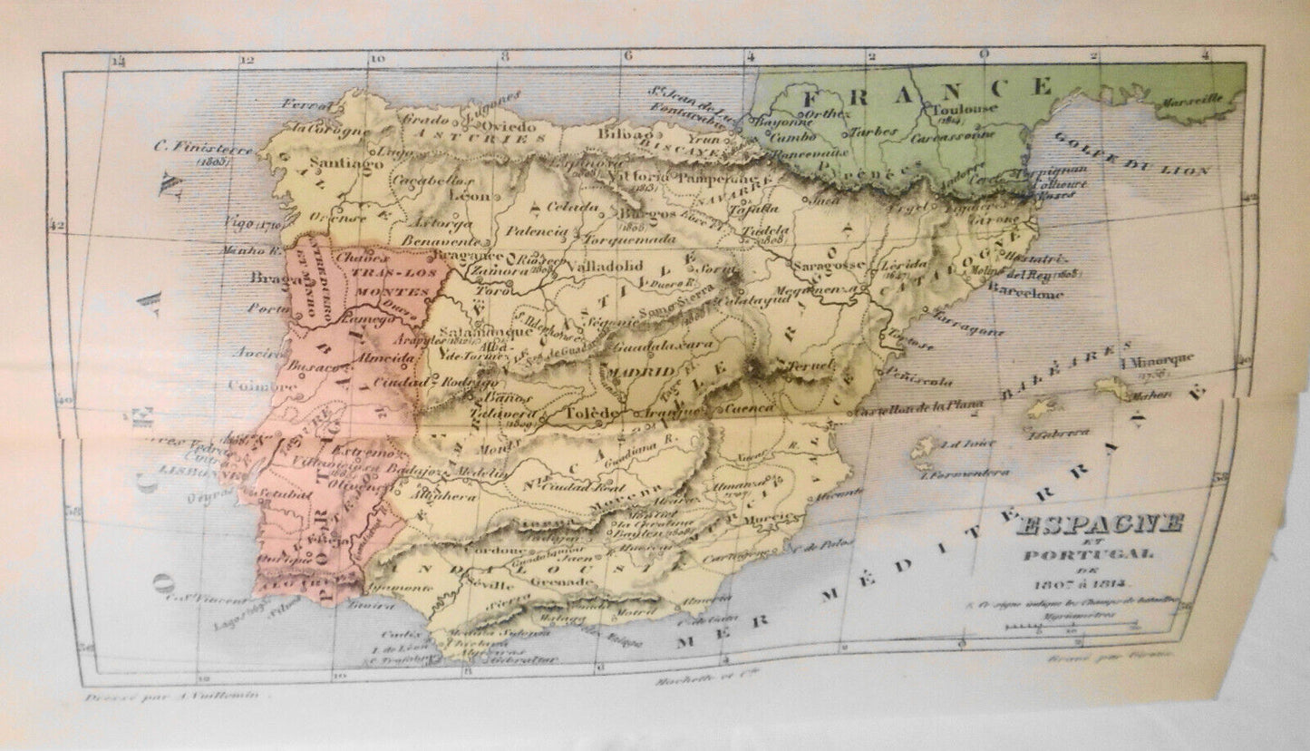 1893 Histoire de France, par Victor Duruy. 2 Vols. 12 color maps; 254 gravures