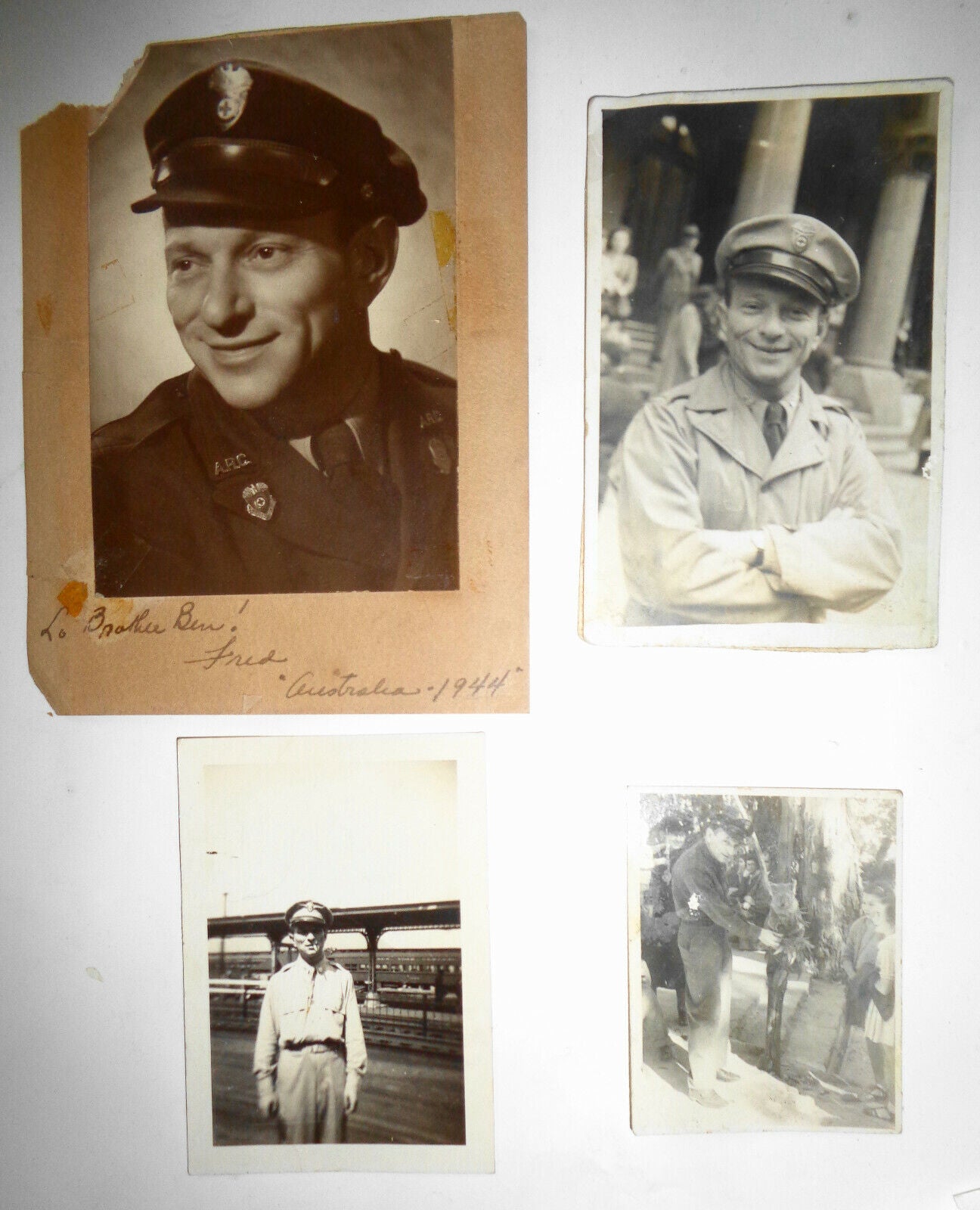 American soldier from Queens in Australia 1940's (WWII) - 8 original photos.