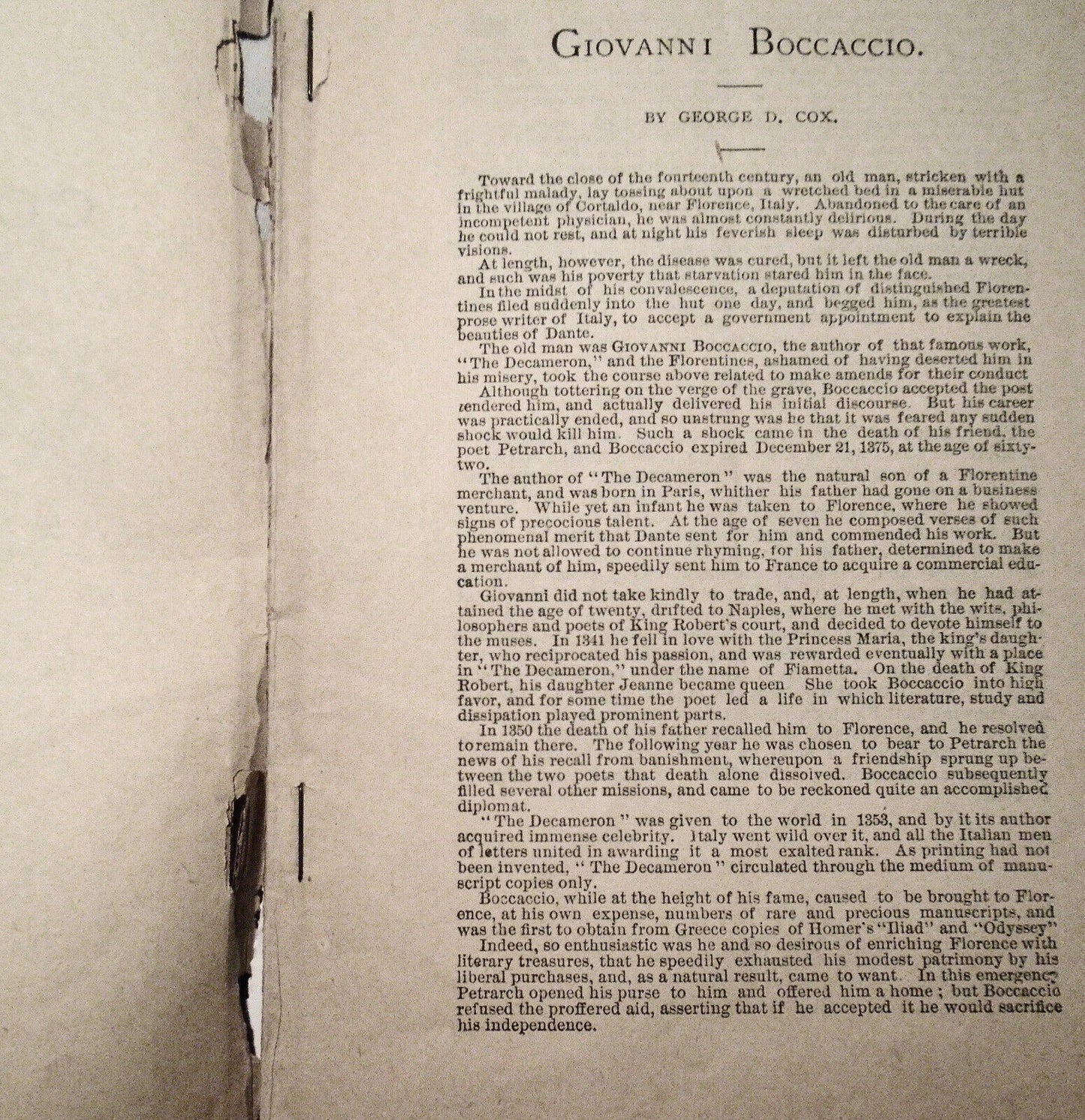 Boccaccio. Comic opera in three acts, by Franz von Suppé; 1886.