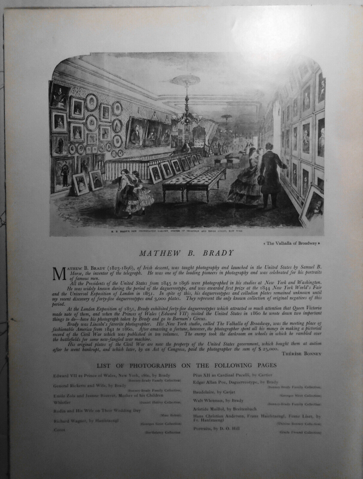 Mathew B. Brady - Verve Vol. II, # 5/6 1939. Edgar Allan Poe, Walt Whitman et al