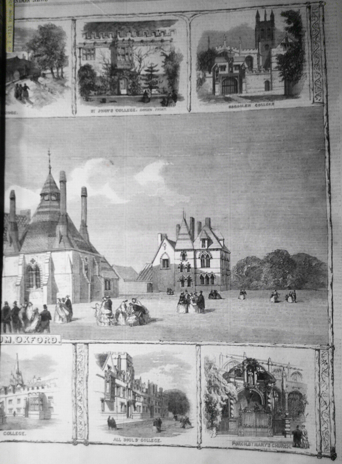 Illustrated London News, Nov. 5, 1859. Oxford University Museum & Gymnasium etc