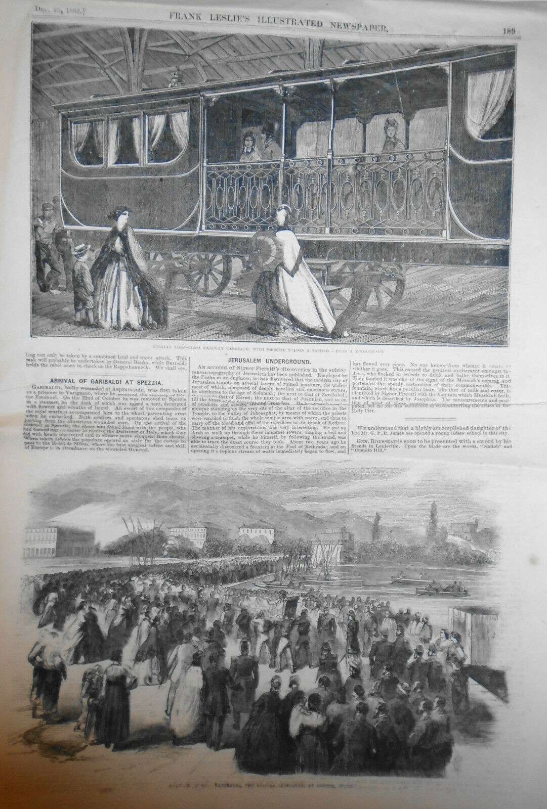Frank Leslie's Illustrated Newspaper - December 13, 1862 - US Civil War, etc.