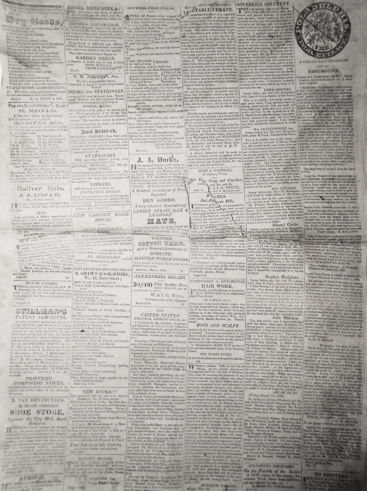 The National Democrat, December  3, 1824, Albany, New Y.