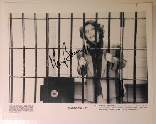 Anne Bancroft Hand SIGNED 8x10 Photo [Garbo Talks] - original