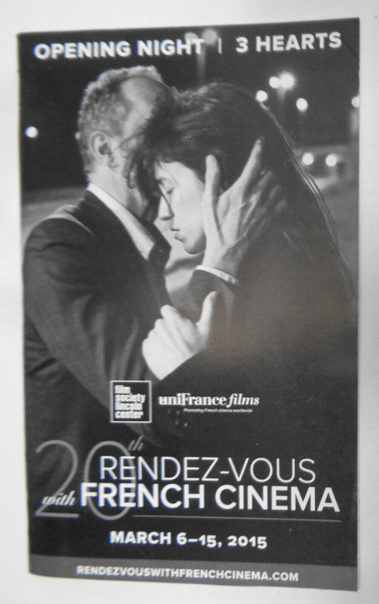 3 Hearts Playbill, Opening Night 20th Anniversary Rendez-vous with French Cinema