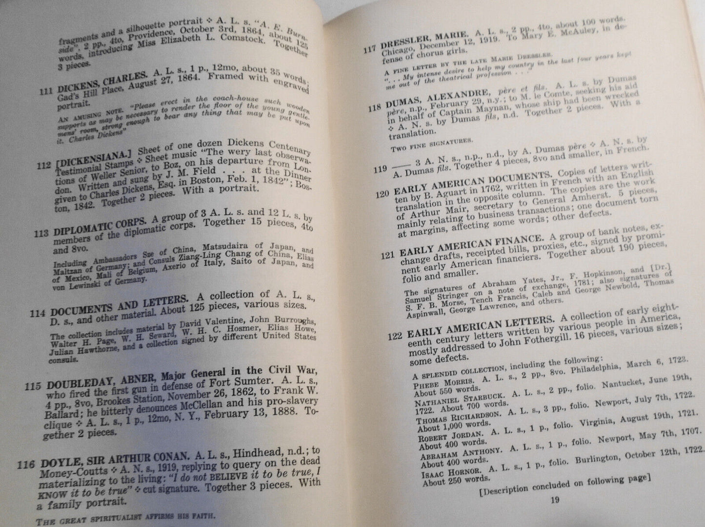 Historical & literary autographs - Bernhard Benson collection, etc - 1938