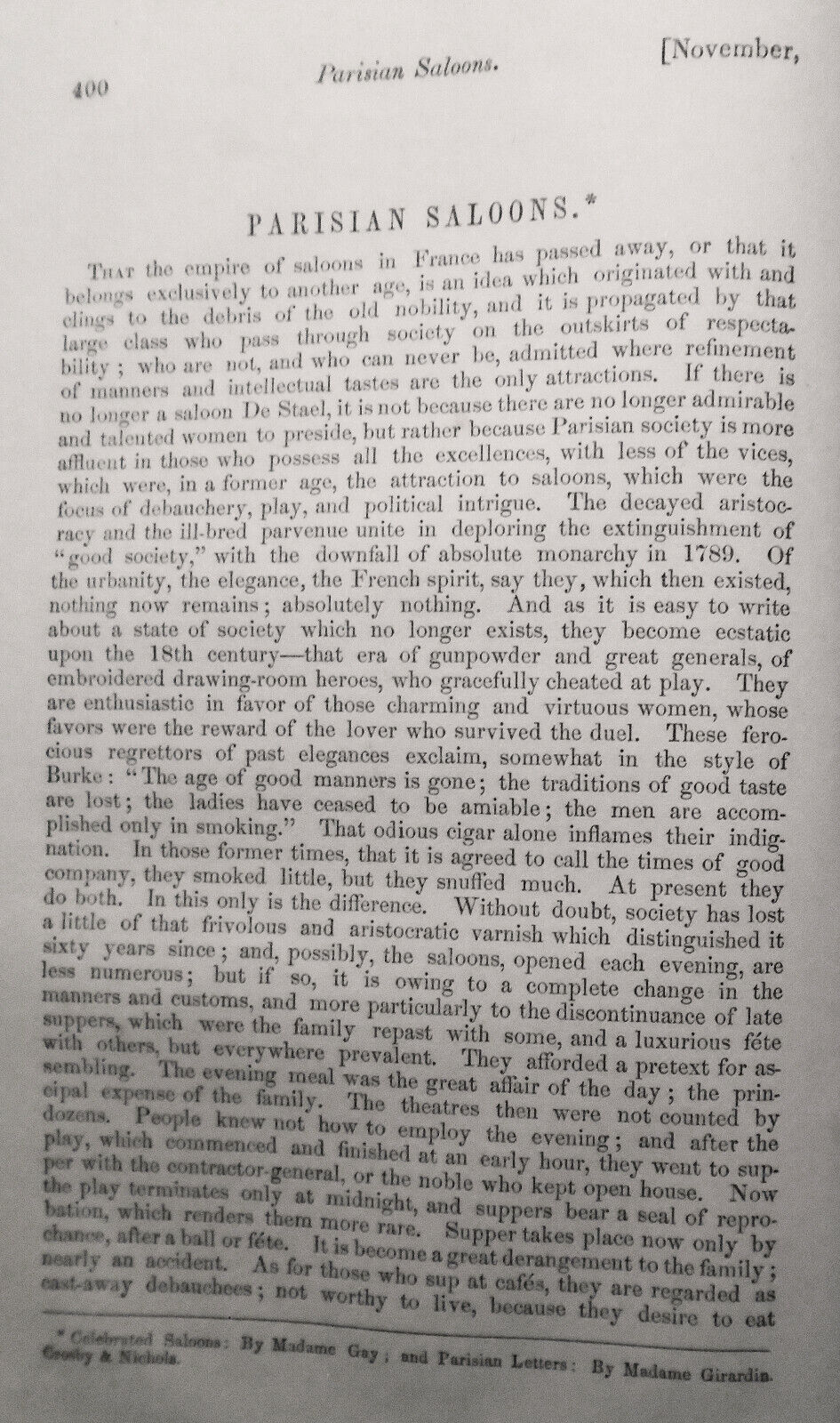 The United States Magazine and Democratic Review, November 1851