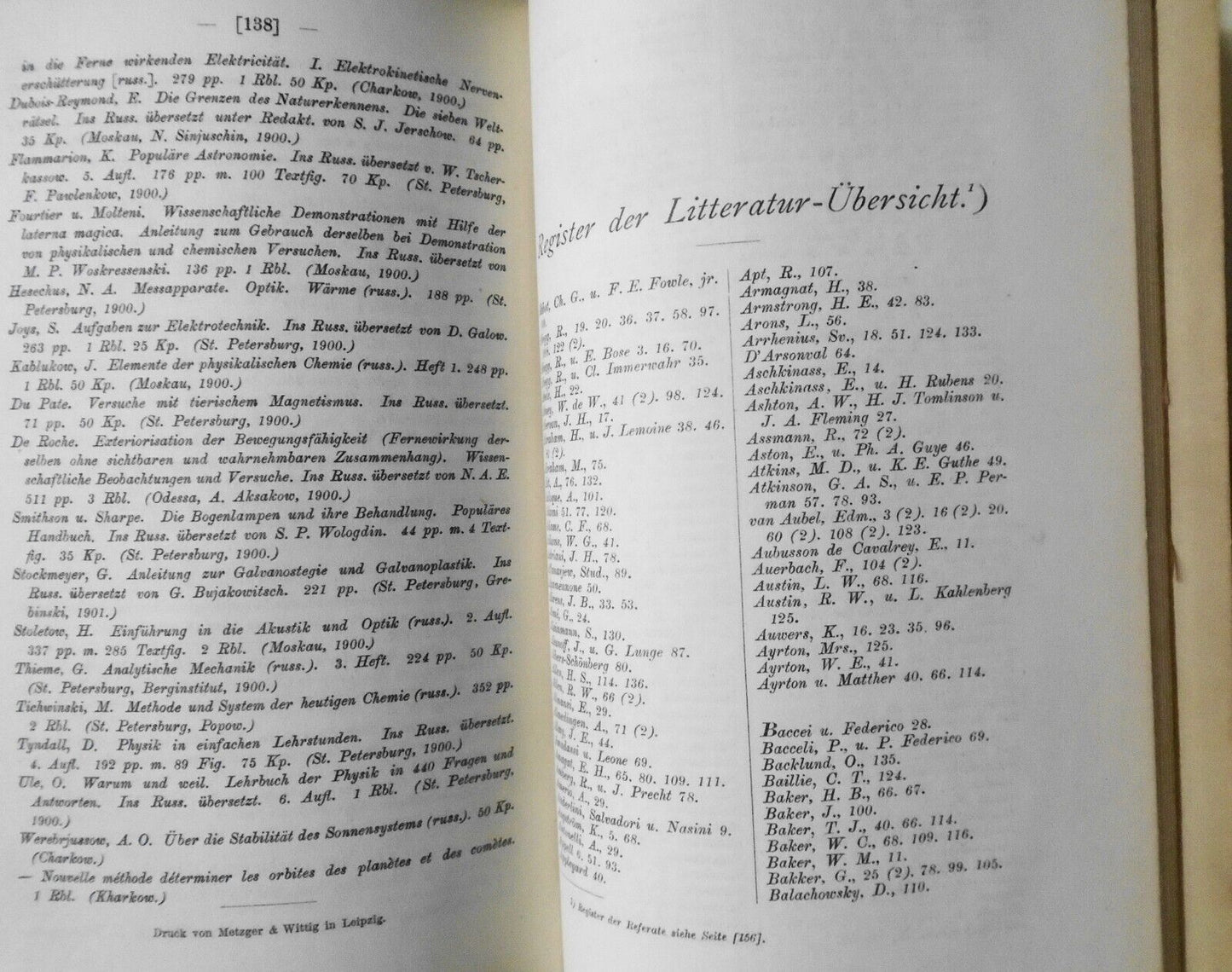 Beiblatter Zu Den Annalen Der Physik, Band 24, 1900. Pierre Curie radium etc