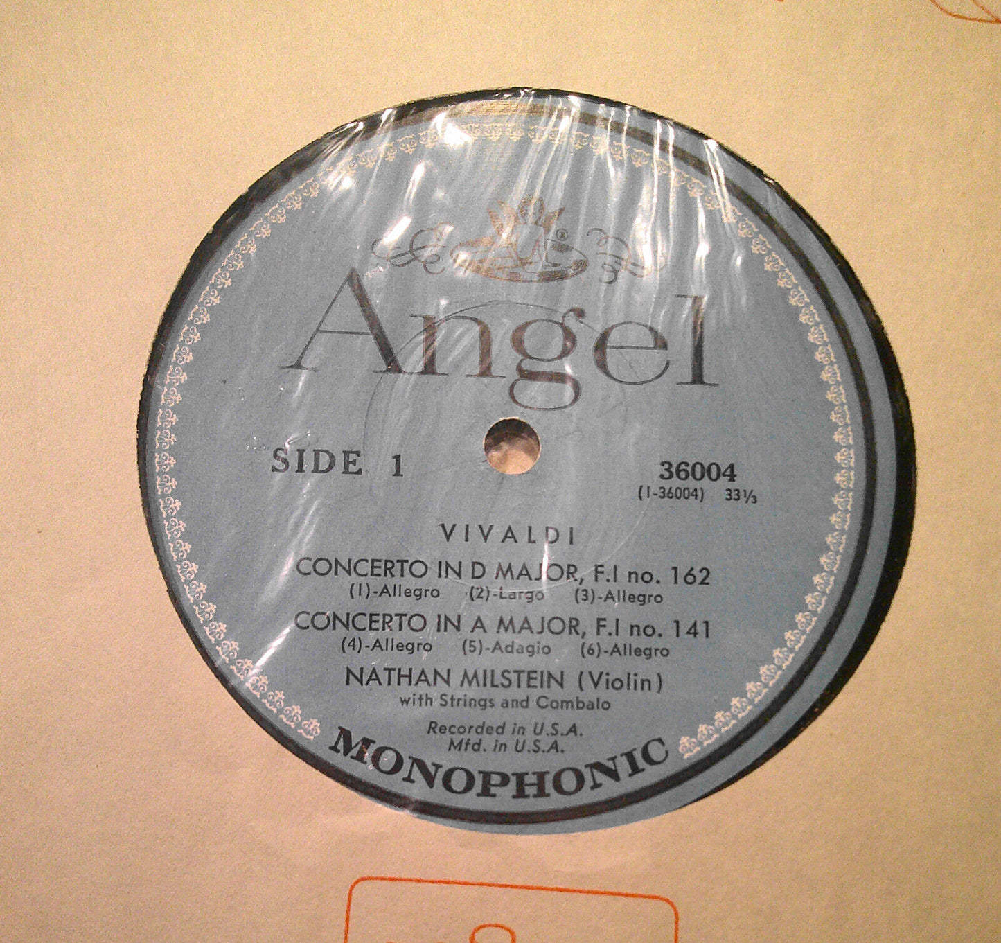 4 violin & cello vinyl LPs lot : Milstein, Szigeti, Meunier, de Sarasate, et al