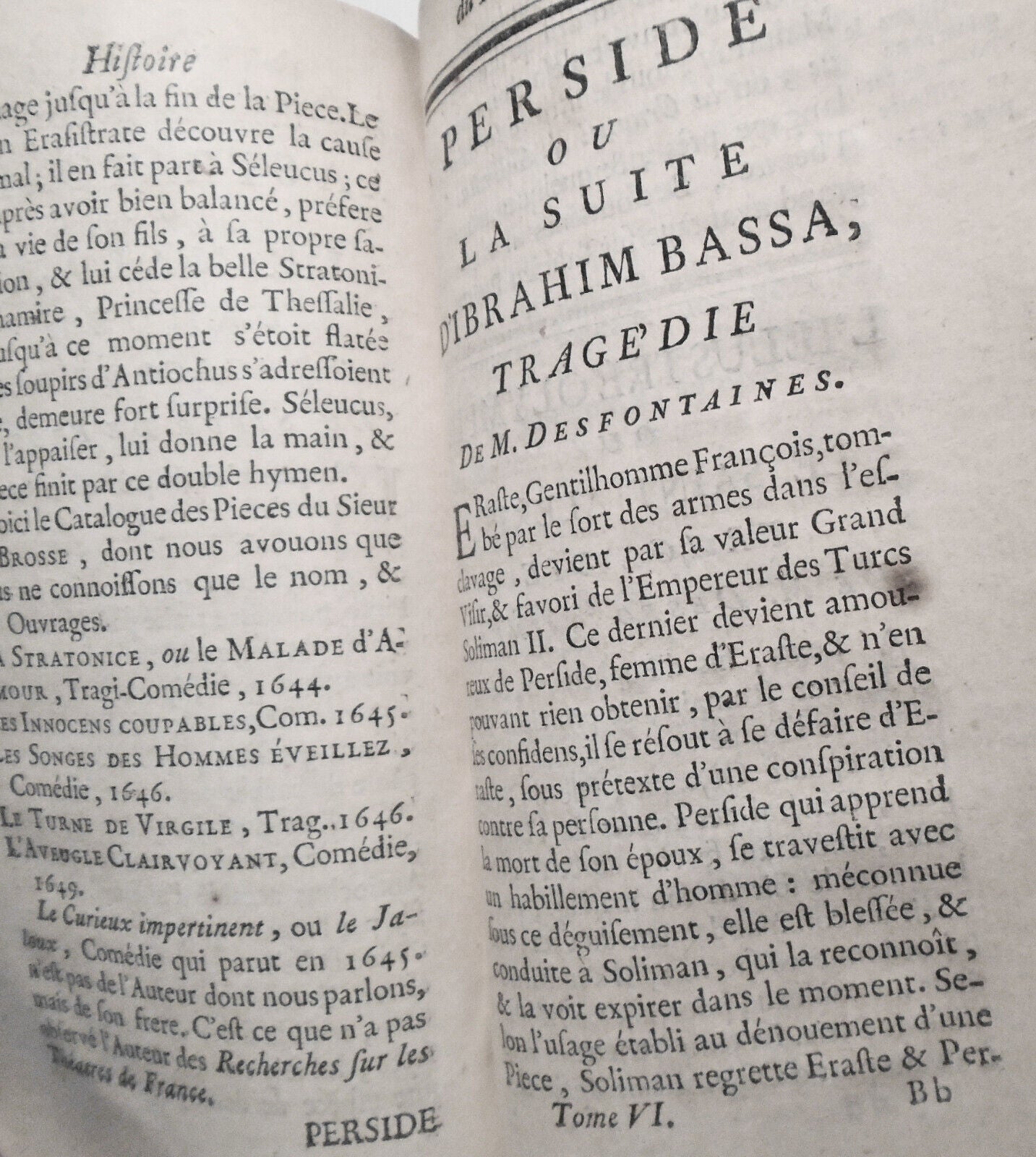 1746 Histoire Du Theatre Francois Tome 6. Corneille, Gilbert, Scudery, et al.