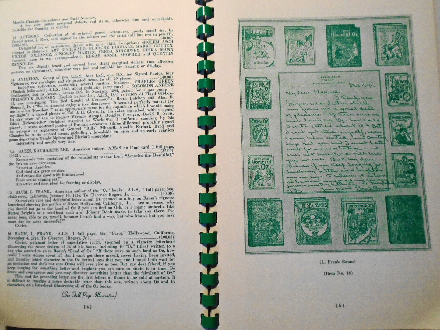 Charles Hamilton - Auction No. 11, Jan. 1966. Catalog with prices realized list