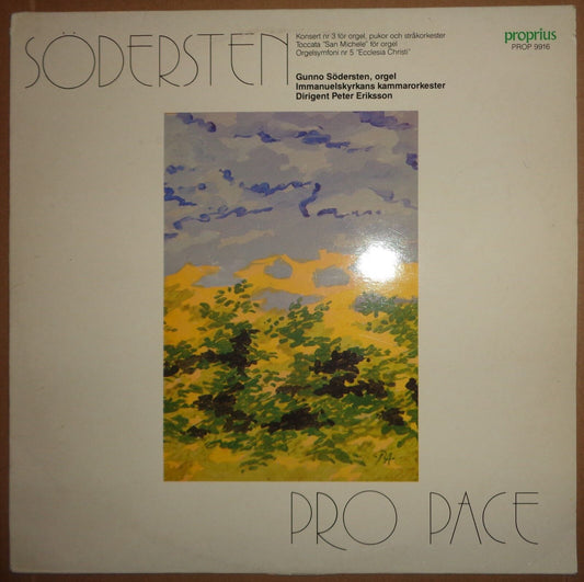 GUNNO SODERSTEN ** SIGNED ** - ORGEL IMMANUELSKYRKANS KAMMARORKESTER - vinyl LP.