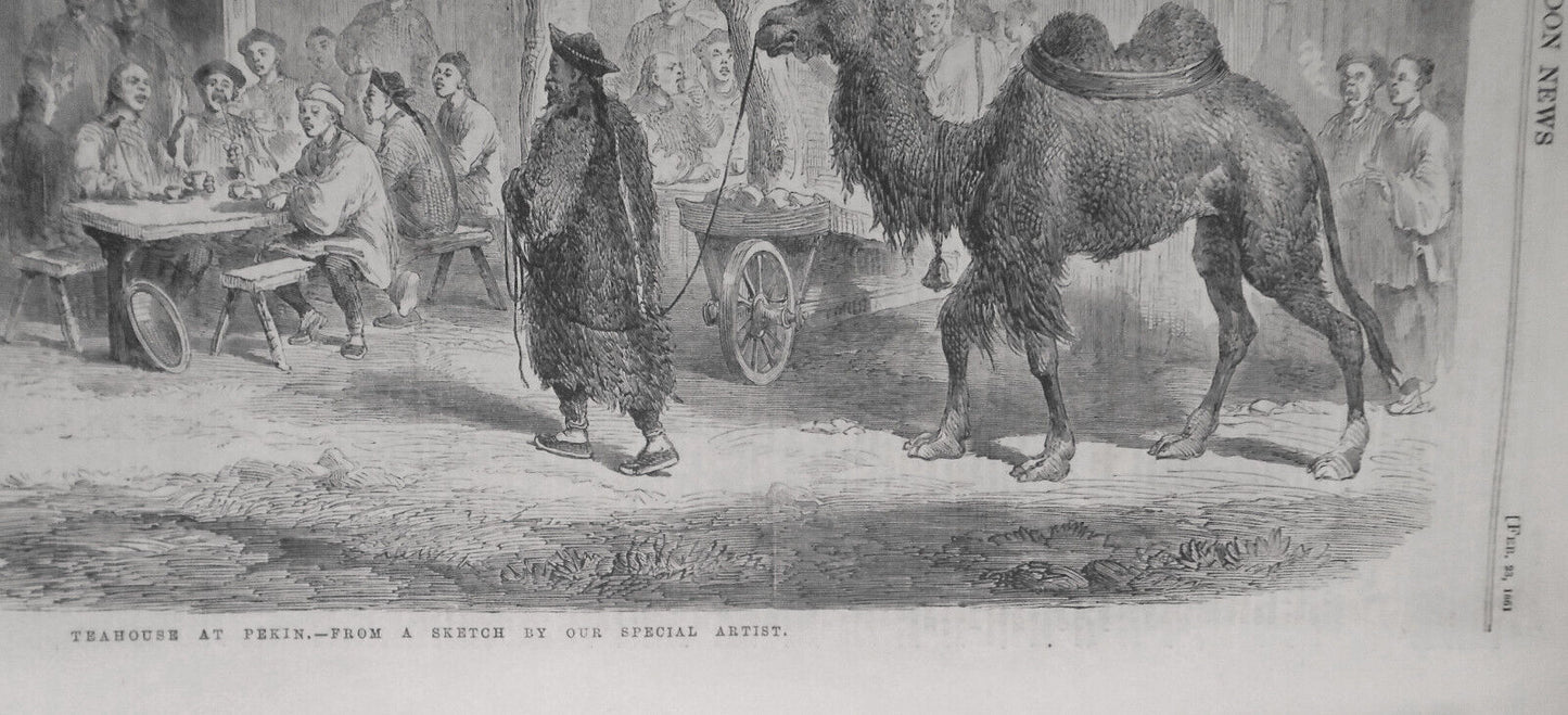 Tea-house at Pekin  - Illustrated London News, February 23, 1861