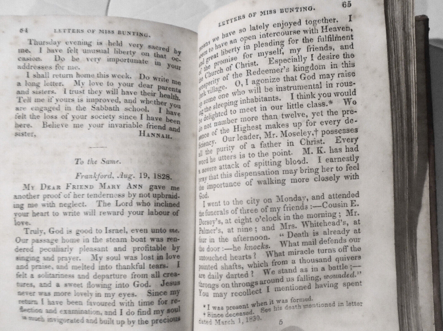 [Methodist women] 1833 Memoir, Diary & Letters of Hannah Syng Bunting by Merritt