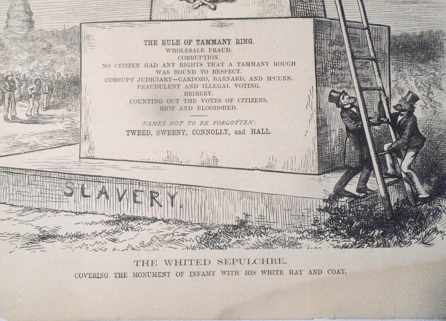 "The Whited Sepulchre", by Thomas Nast. Harper's Weekly, September 7, 1872