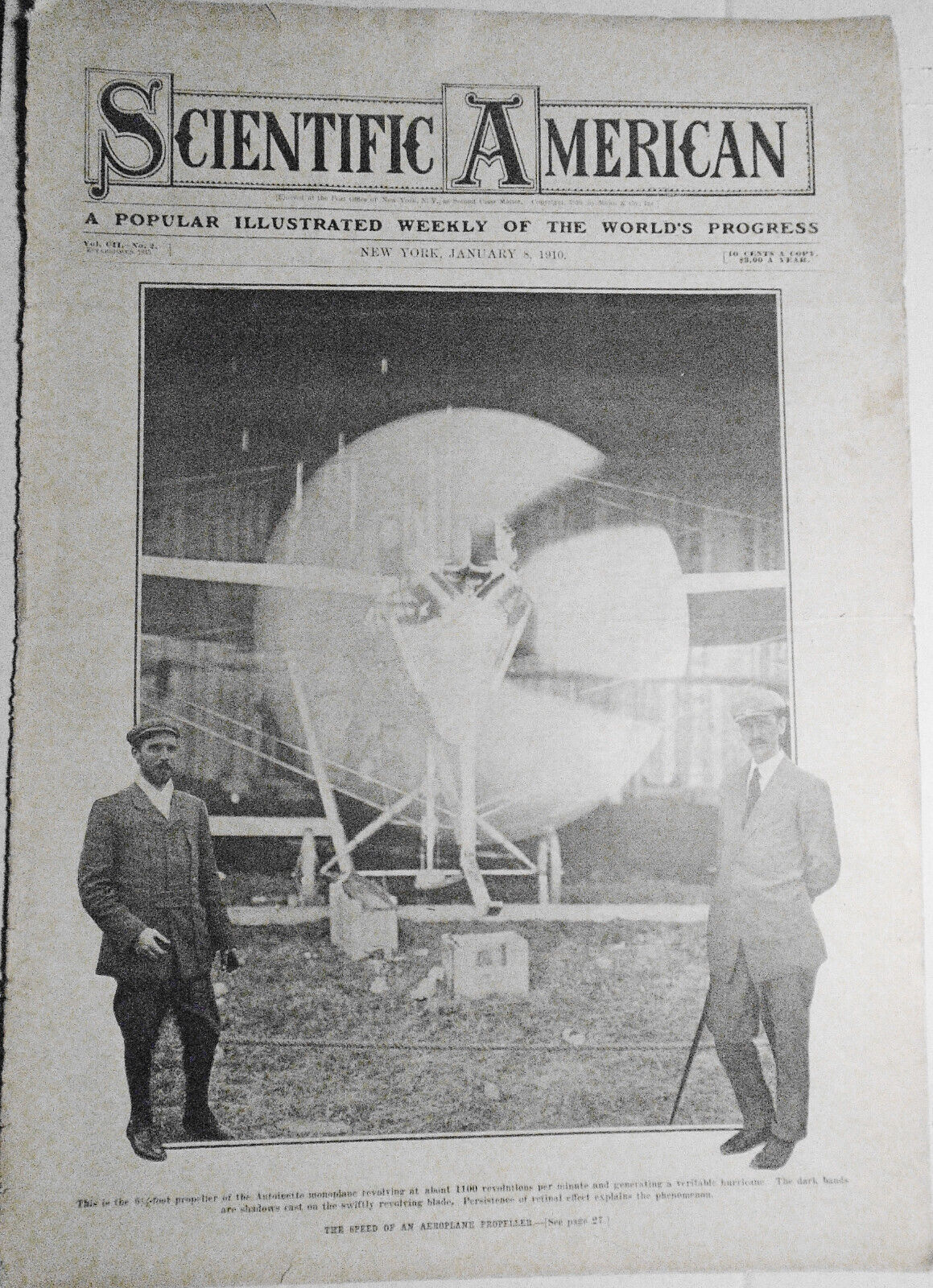 Scientific American January 8, 1910 - Complete Original Issue.