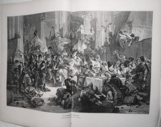 Der Ursprung des Carnevals -- 1884 - 22 x 16 inches