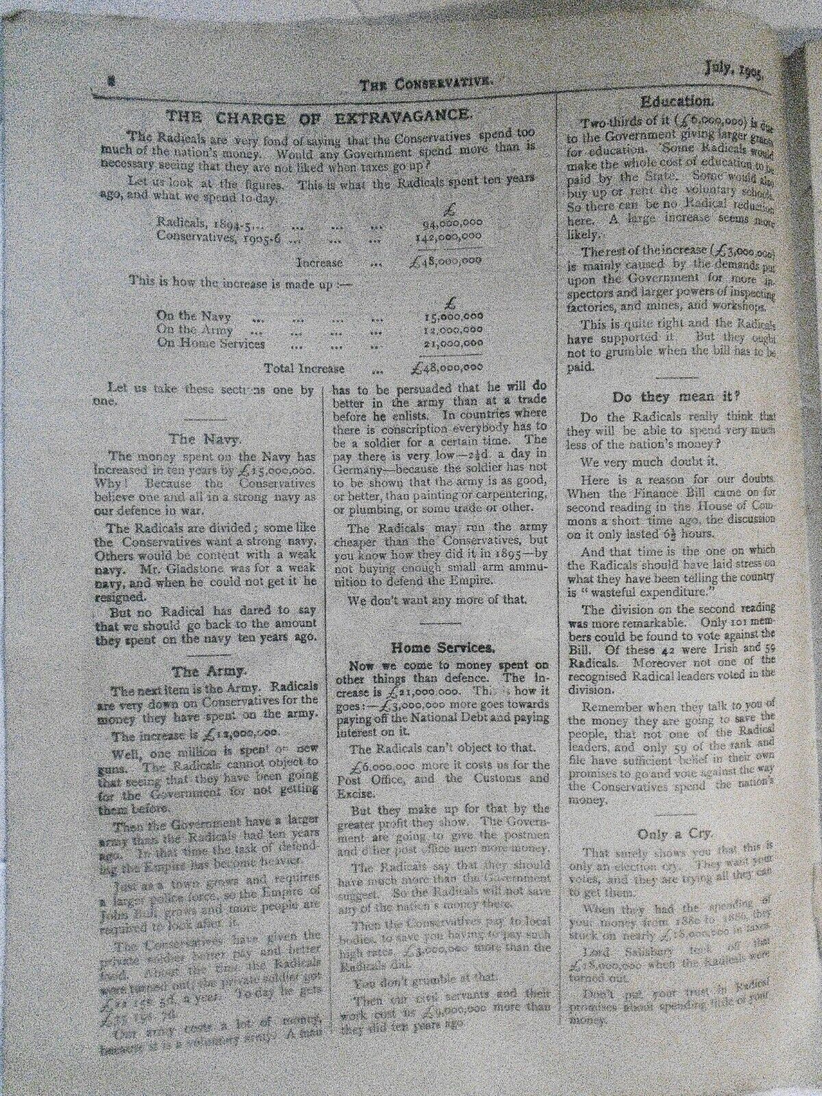 1905 West Somerset Liberal vs. Conservative dueling Publications July '05