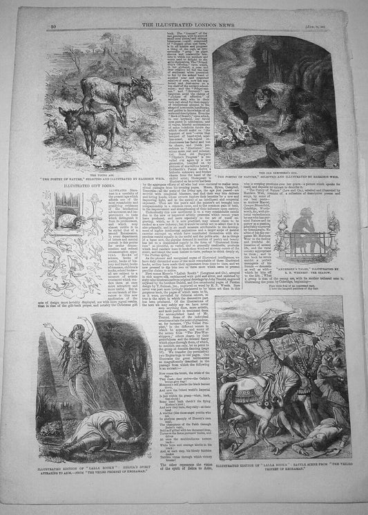 Illustrated Gift Books - Story & Prints from The Illustrated London News, 1861