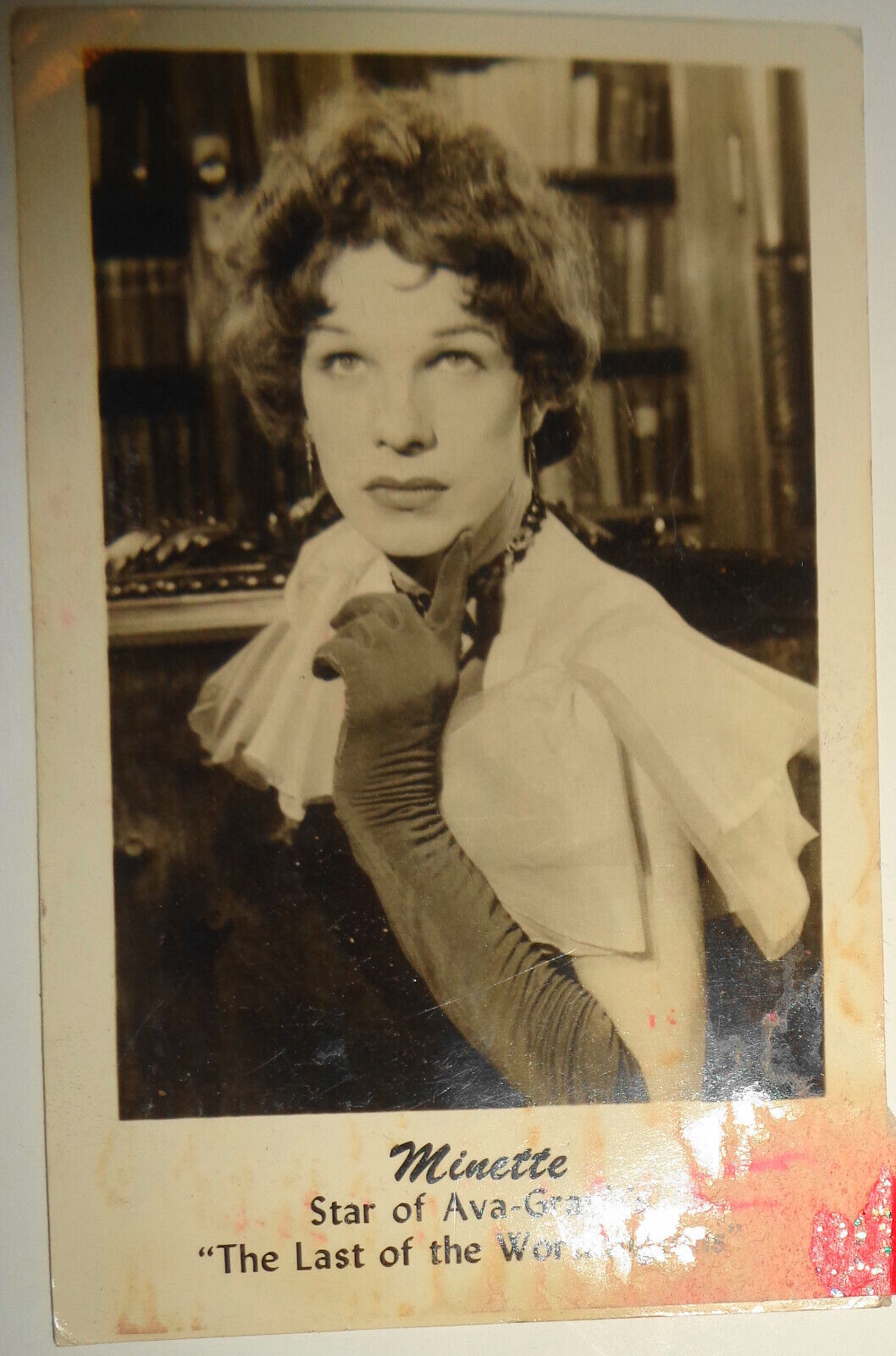 Minette (1928 – 2001) lot of original photos & signed items. Female impersonator