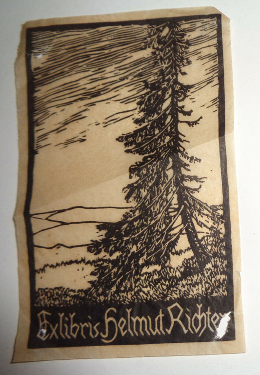 Helmut Richter Ex-Libris Bookplate - 19th century