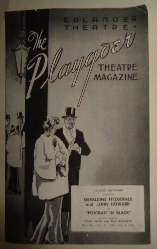 PORTRAIT IN BLACK - THE PLAYGOER - BUFFALO, N.Y. ERLANGER THEATRE, 1945.