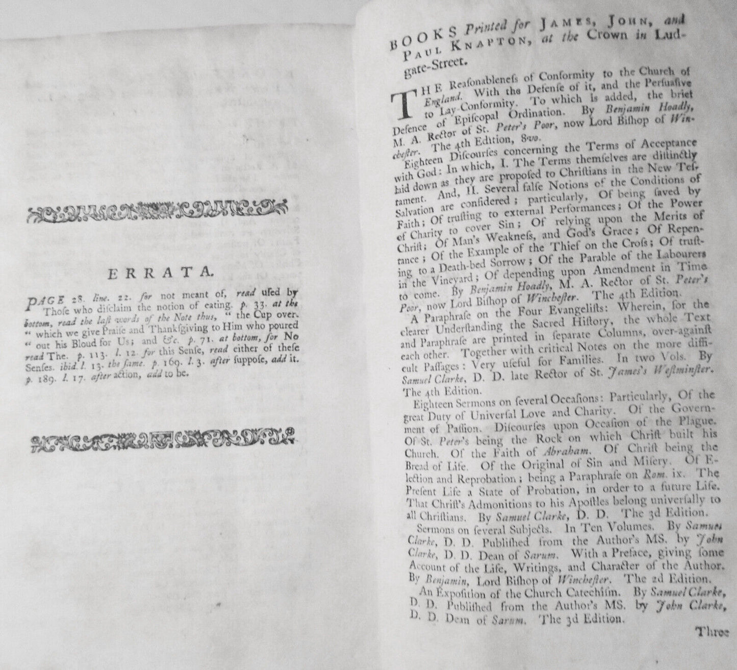 1735 A Plain Account of the Nature and End of the Sacrament of the Lord's Supper