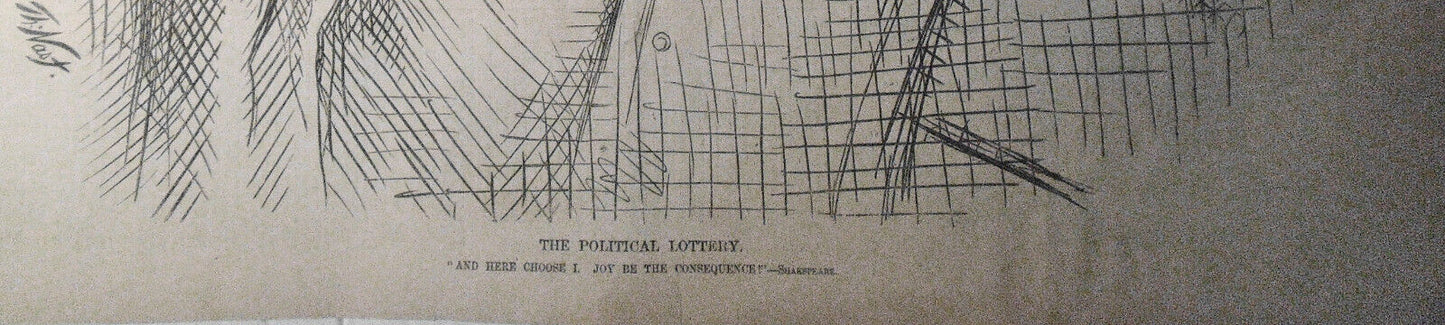 The Political Lottery, by Thomas Nast  - Harper's Weekly, November 11, 1876