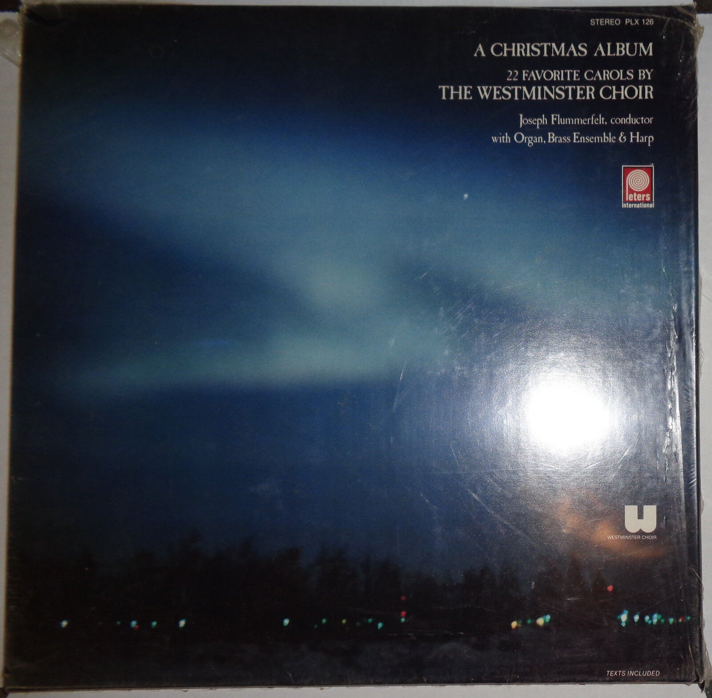 A CHRISTMAS ALBUM - vinyl lp. 22 FAVORITE CAROLS BY THE WESTMINSTER CHOIR