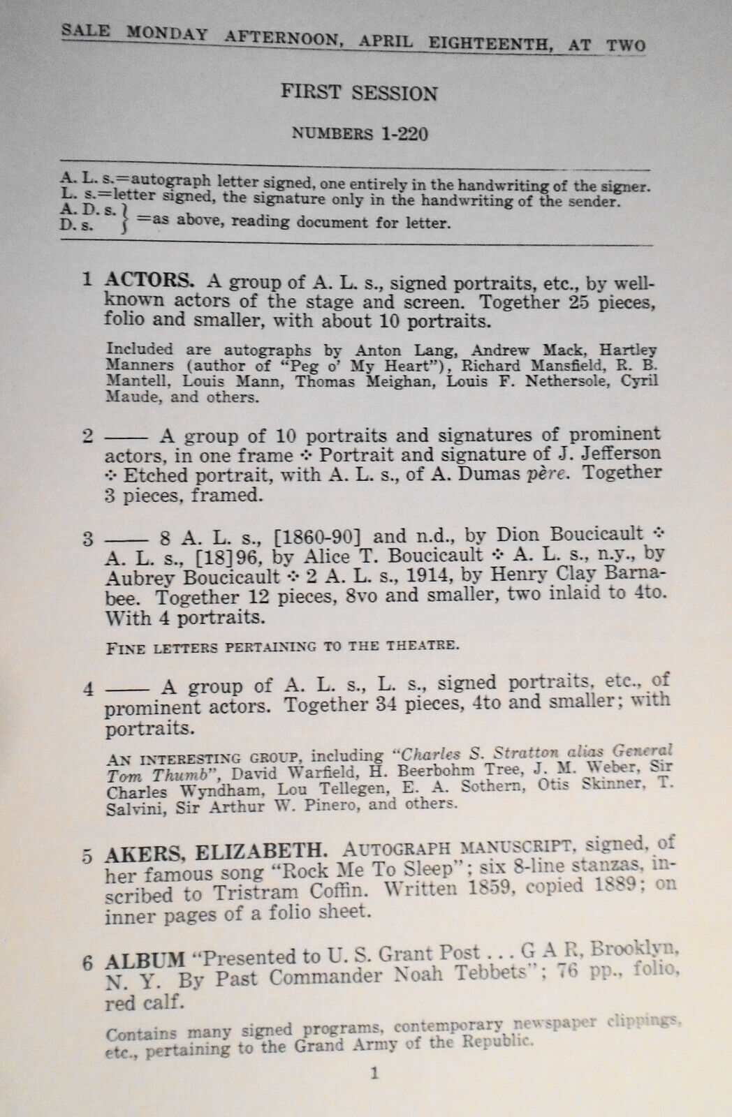 Historical & literary autographs - Bernhard Benson collection, etc - 1938