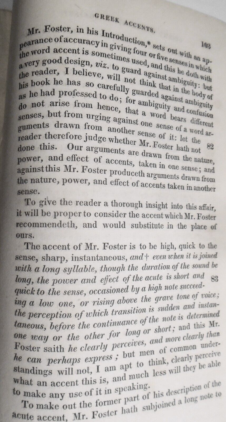 1820 A dissertation against pronouncing the Greek language according to accents