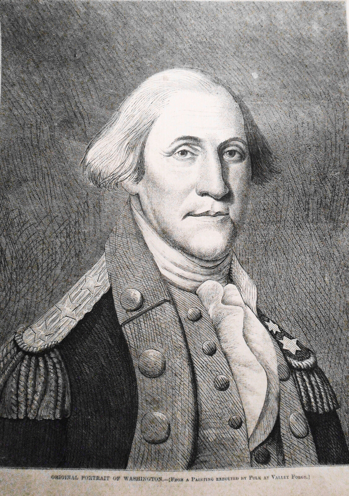 Original Portrait of Washington. Harper's Weekly, February 27,  1869.