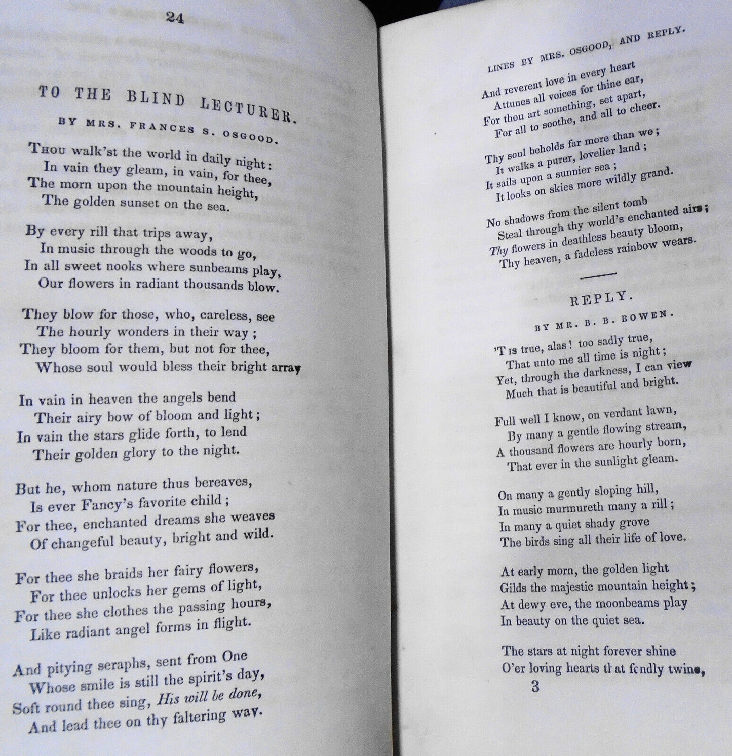 A blind man's offering, by B B Bowen. 1857