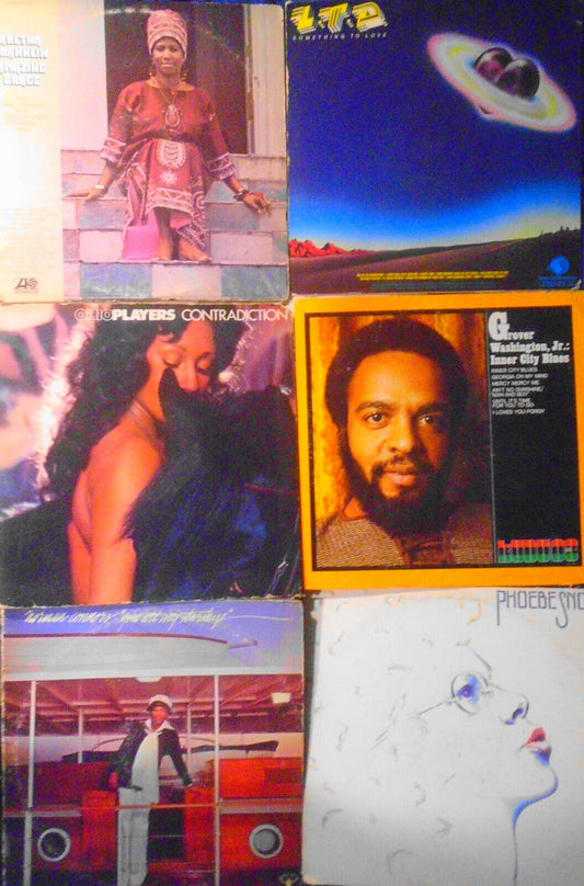 Lot of 6 R&B Soul vinyl LP record albums: Aretha Franklin, Ohio Players, LTD etc