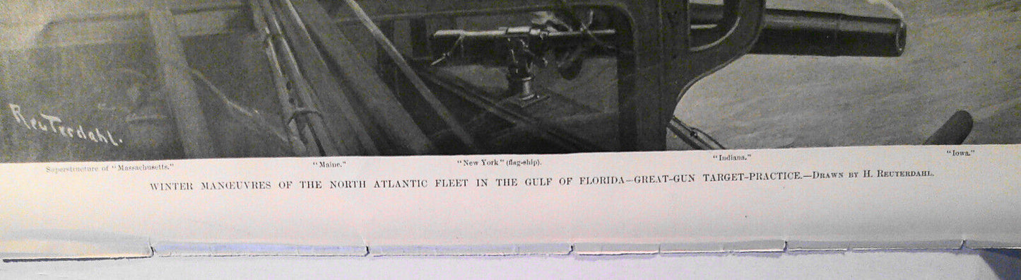 Winter Manoeuvres of the North Atlantic Fleet in the Gulf of Florida. HW 1898