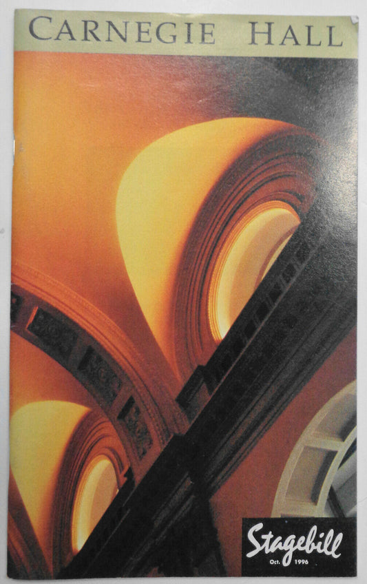 STANFORD OLSEN (TENOR) CRAIG RUTENBERG (PIANO) - Carnegie Hall Stagebill - 1996