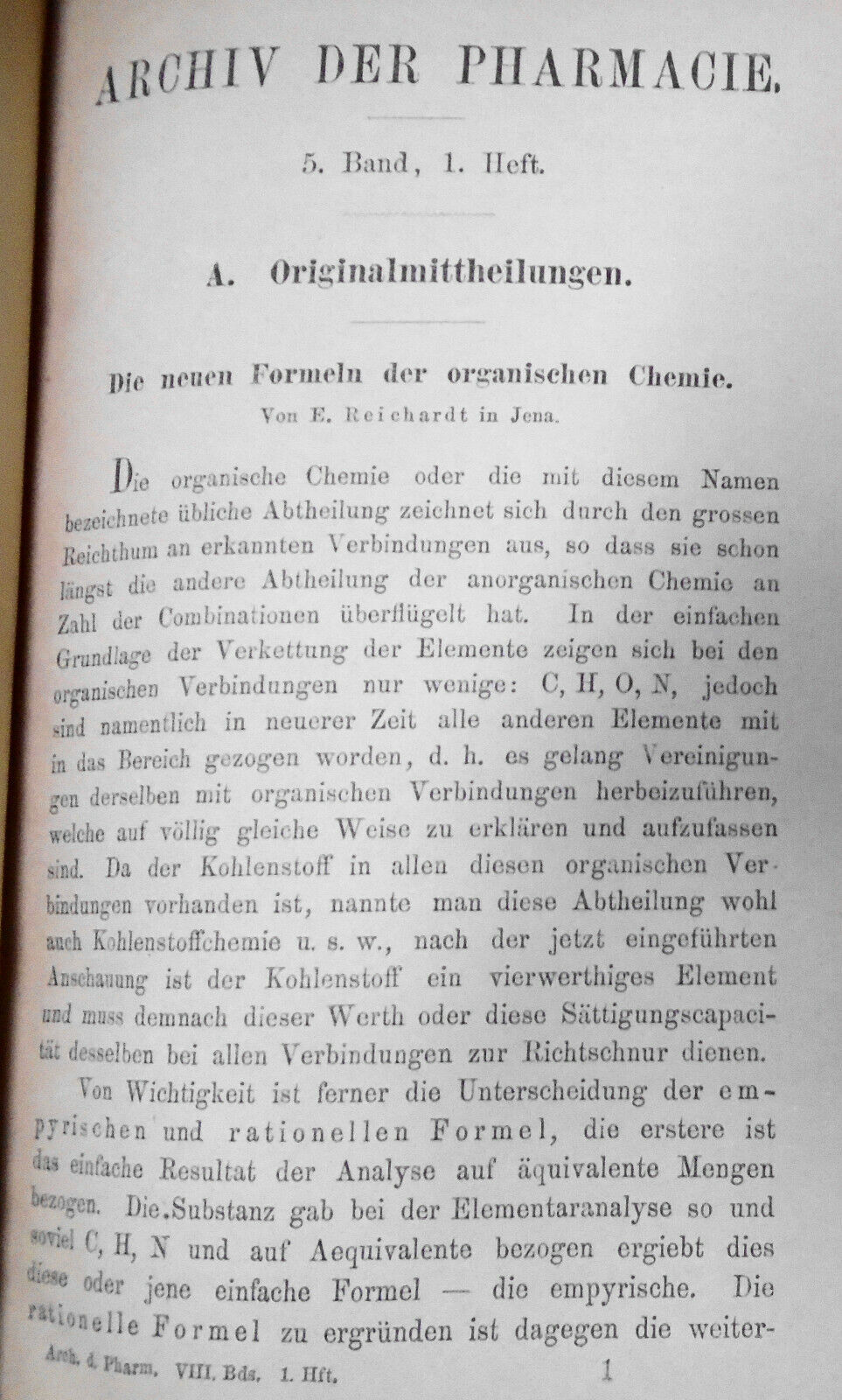 1876  Archiv der Pharmacie, Vol. 208.