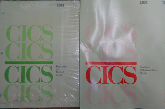 IBM CICS Recovery & Restart + Problem Determination Guides  1985 Version 1.7 NEW