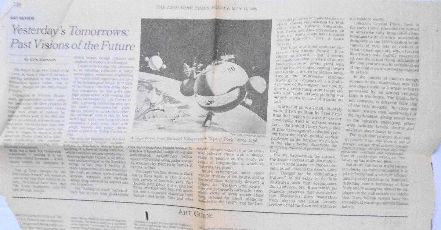 Out of Time : Designs for the 20th Century Future by Norman Brosterman. *SIGNED*