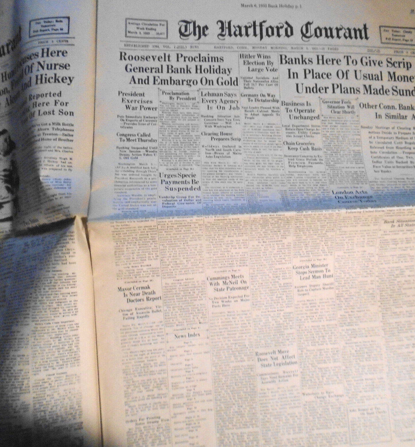 The Connecticut Courant -  historic issues 18th - 20th century reprints