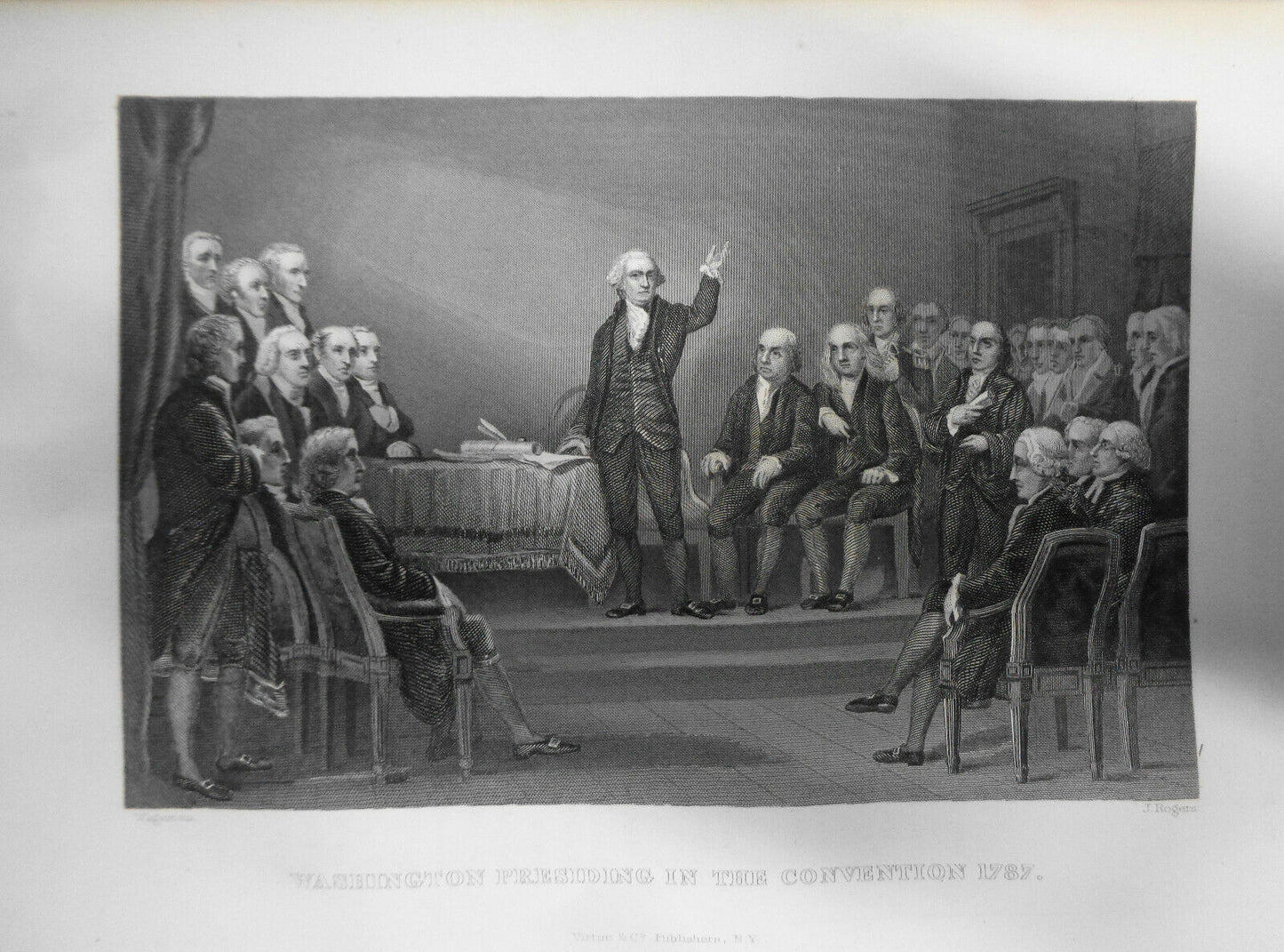 1860 Washington presiding in the Convention, 1787 -  J. Rogers after Wageman